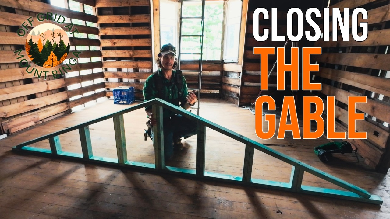 Framing the Gable Triangle - Rainy Day Inside! Ep 37