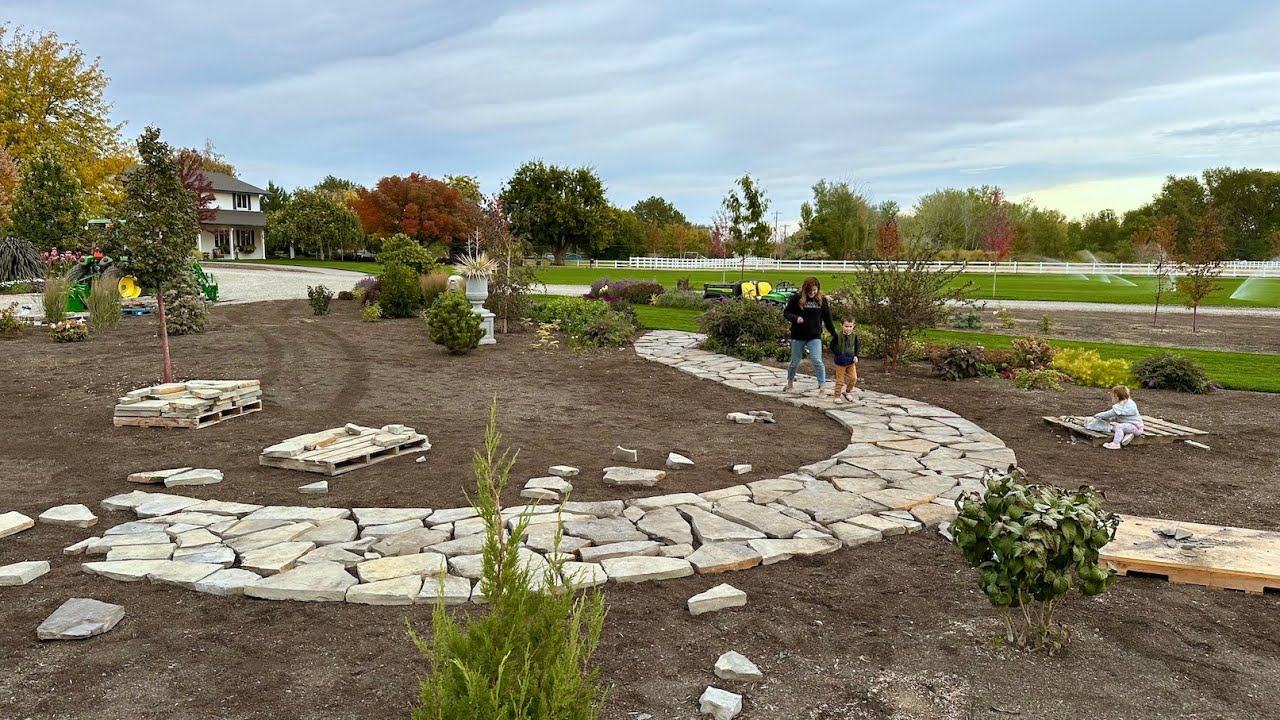 Working On the Stone Path + Hartley Landscaping Update! 💪🌿😁 // Garden Answer