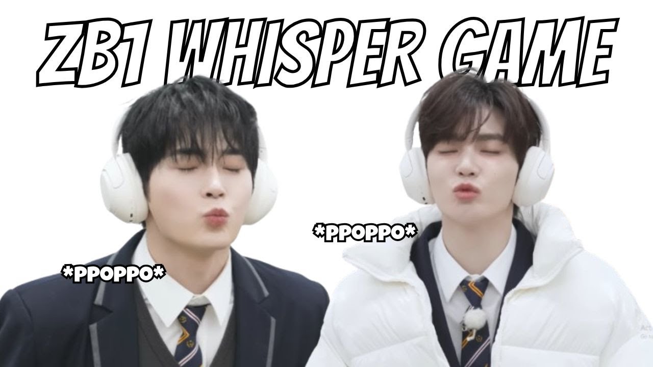 zb1 playing whisper game again (gone wrong) | haobin kiss..