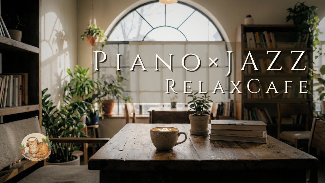 Relaxing Piano Jazz - 1 Hour Loop / Cafe Music for Work & Relaxation-ピアノジャズ- 1時間リラックスのためのカフェBGM音楽