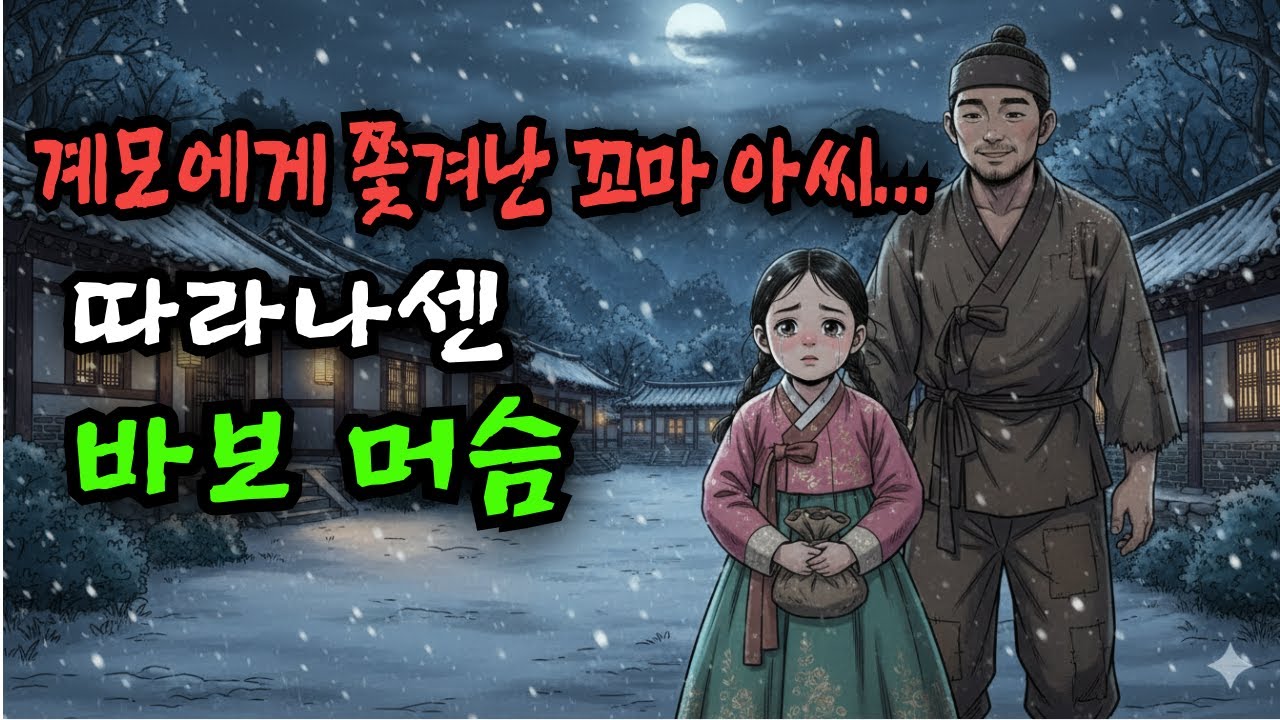 계모에게 쫓겨난 꼬마 아씨...따라나선 바보 머슴