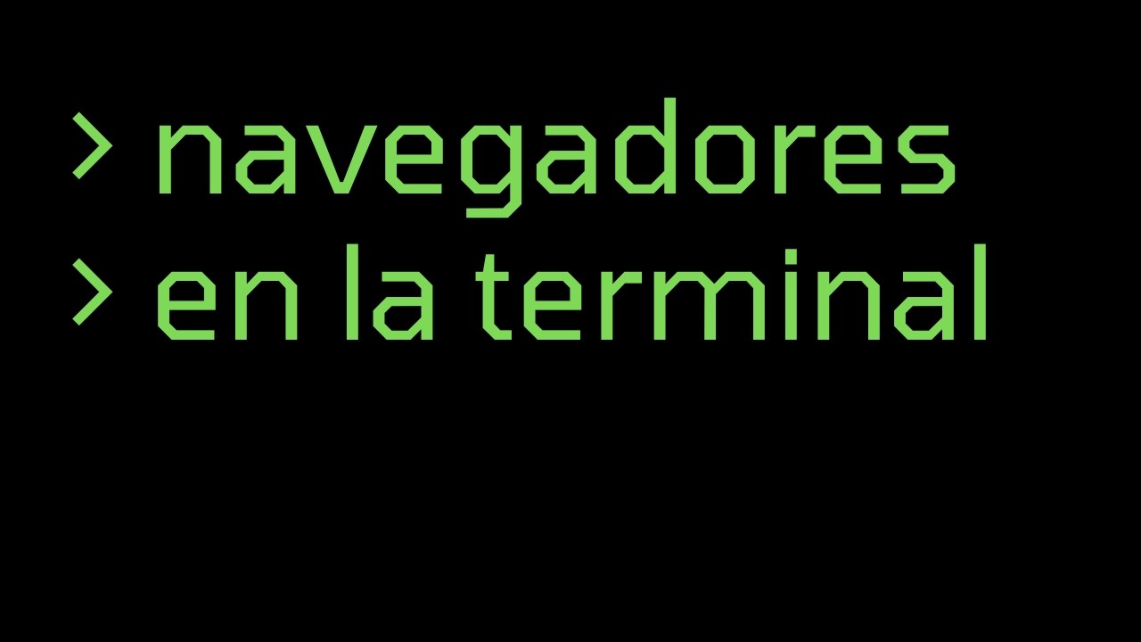 ¡Estos navegadores corren en tu terminal!