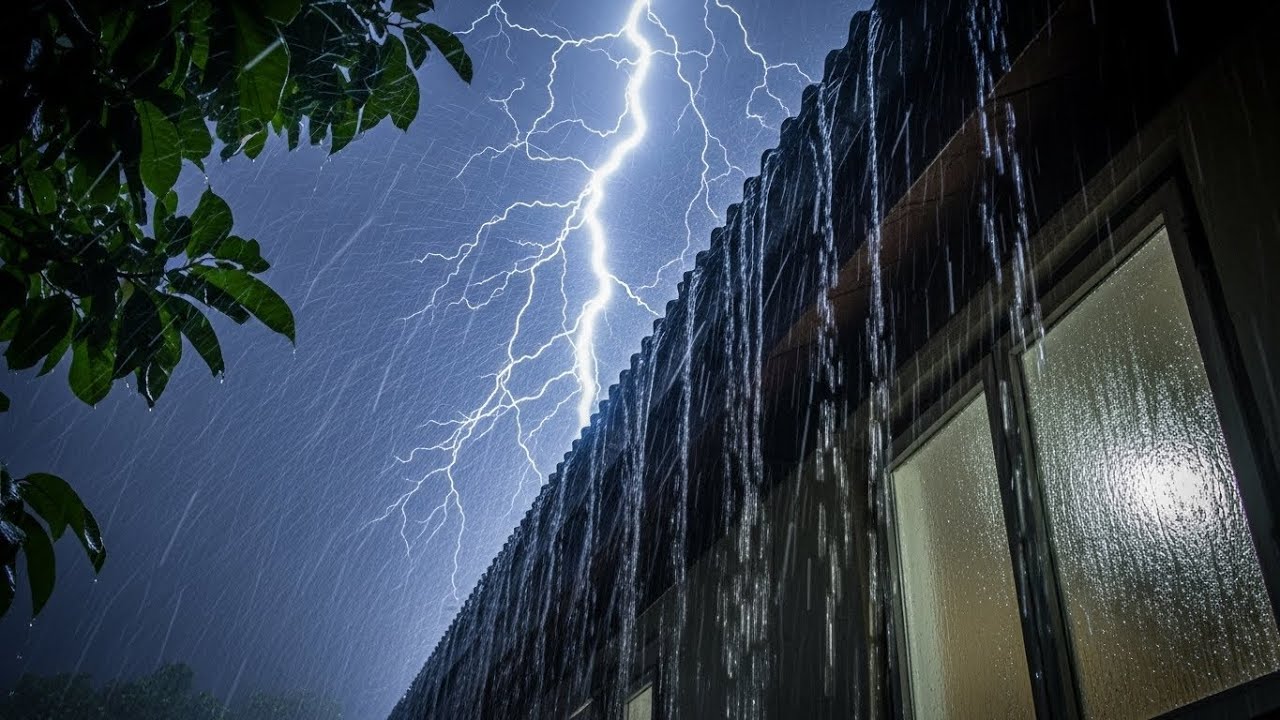 Torrential Rain & Thunder for Deep Sleep, Anxiety Relief & Calm Mind #24