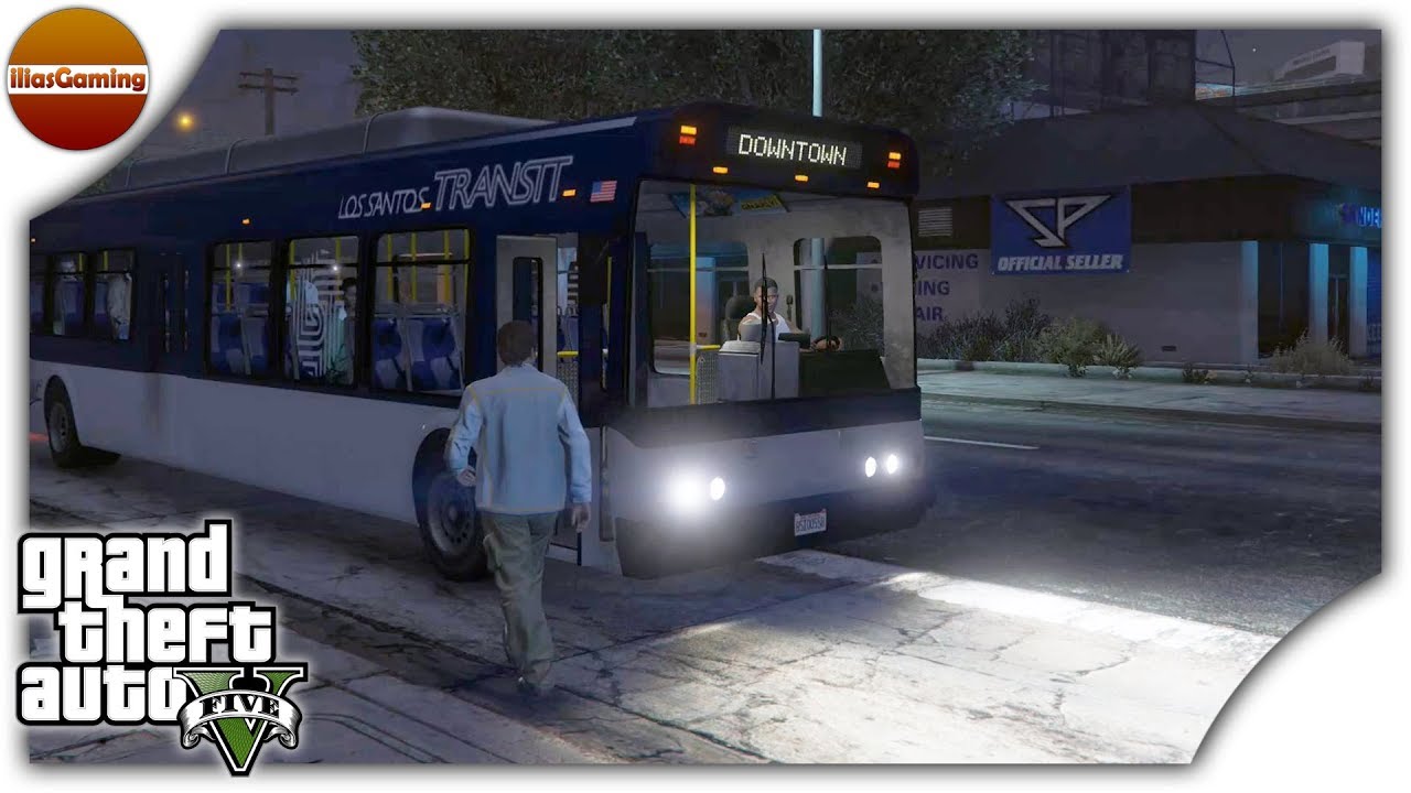 Ο Franklin έγινε οδηγός λεωφορείου. GTA V E20
