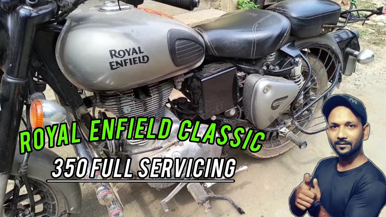 Royal Enfield classic 350 full servicing |royal enfield servicing tips | full service kaise karen 😱