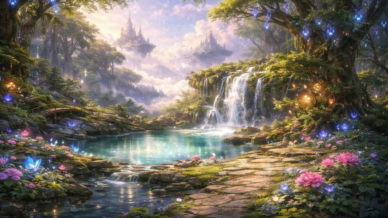 Sky Sanctuary Forest – Celestial Fantasy Ambient for Deep Focus (1 Hour)