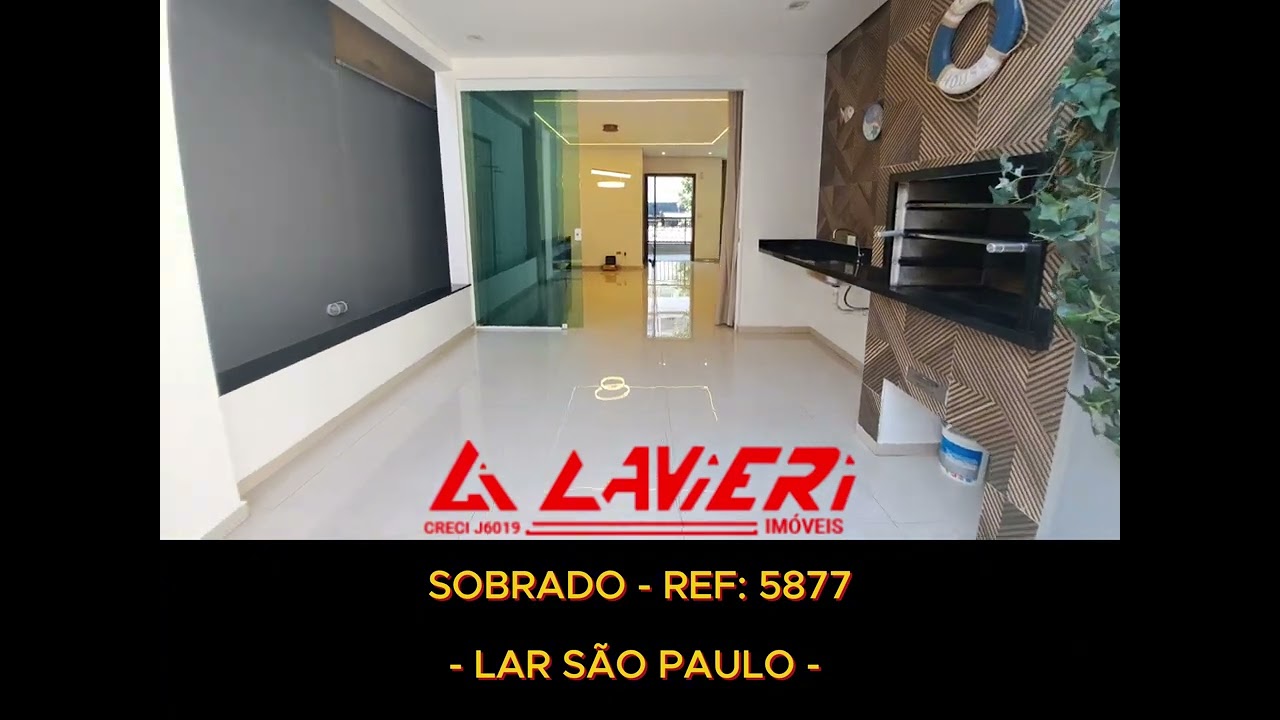 Sobrado com 3 quartos, Lar S&atilde;o Paulo, S&atilde;o Paulo - Cod: 5877
