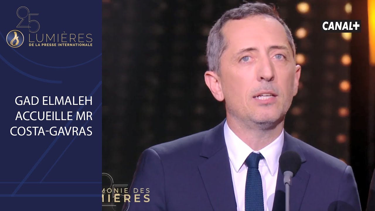 Gad Elmaleh a la lourde tâche de présenter Mr Costa-Gavras, invité d'honneur  - Lumières 2020
