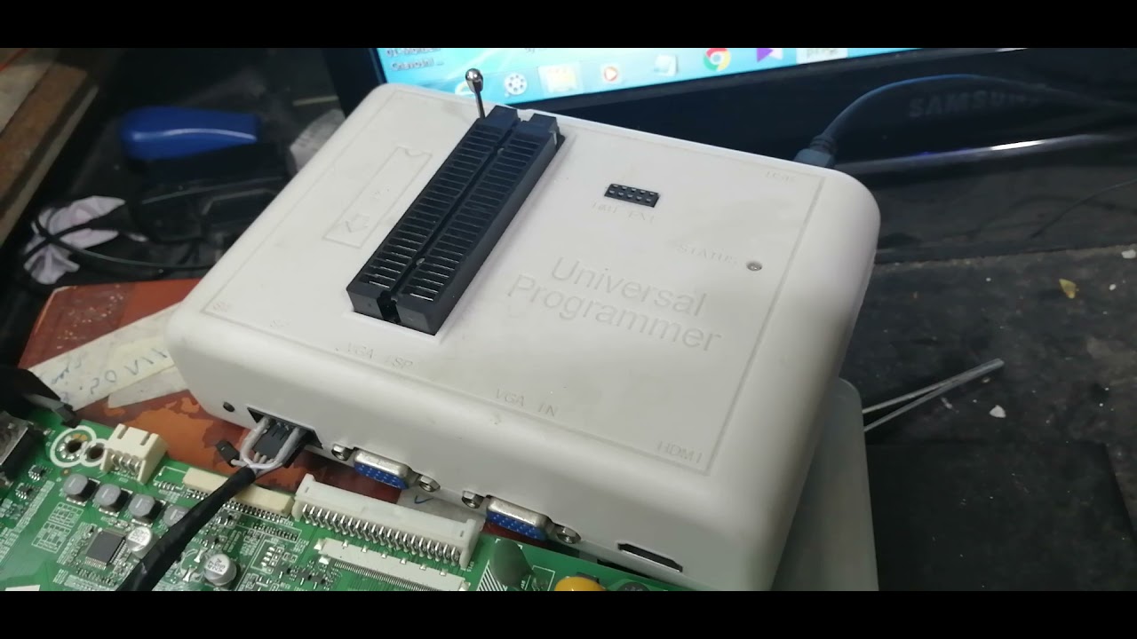 Programming online using isp method with RT809h 32-inch Hisense TV programmer