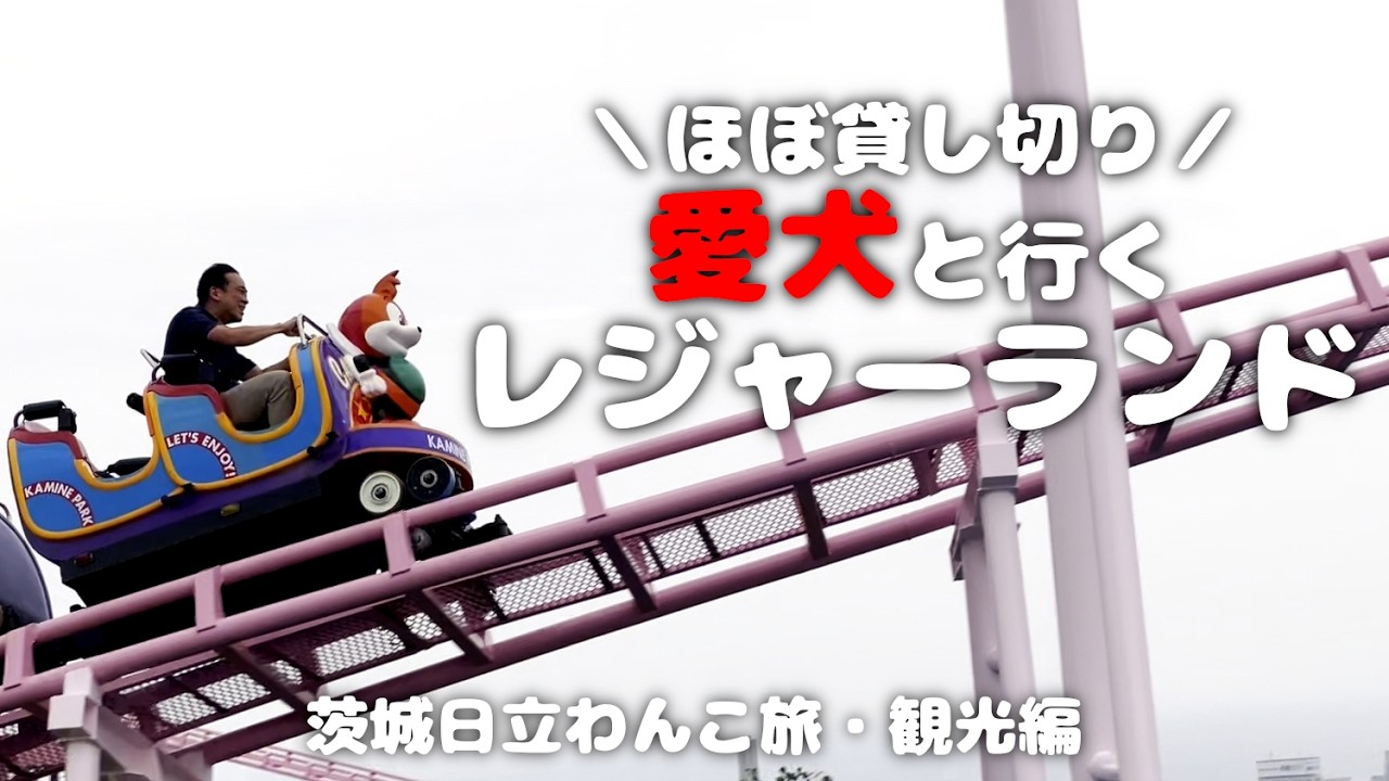 【犬連れ旅行茨城日立観光】ノスタルジー溢れるかみねレジャーランドを愛犬と楽しむ🐶🐶🐾1泊2日わんこ旅1/3 2024.6