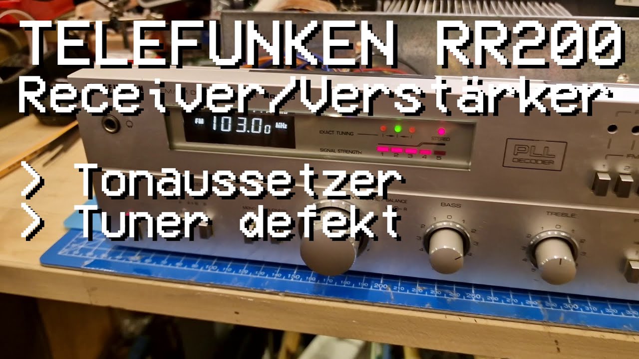 ZEHN JAHRE IM SCHRANK! Telefunken RR 200 mit Problemen