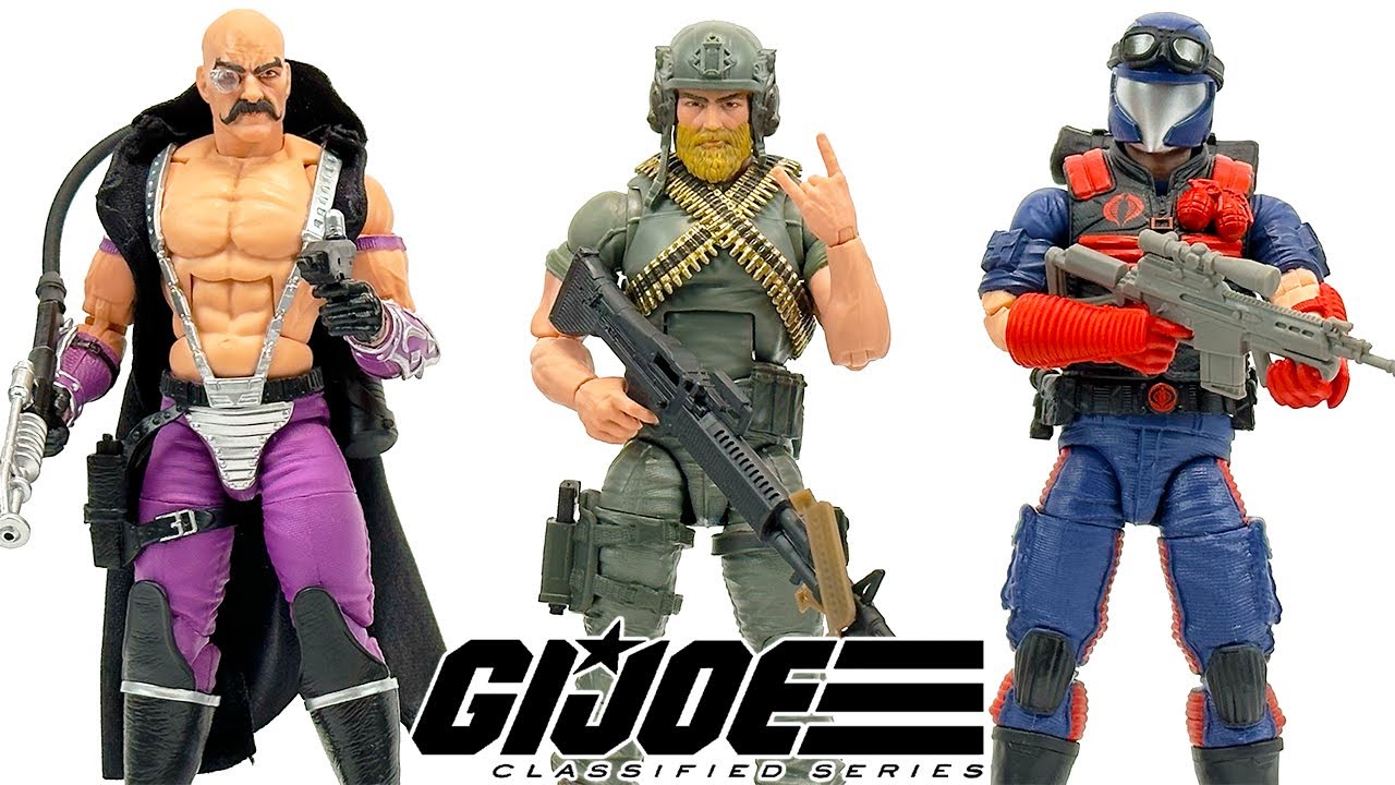 GI Joe Classified Series Retro Rock 'N Roll, Dr. Mindbender & Cobra Viper Review!