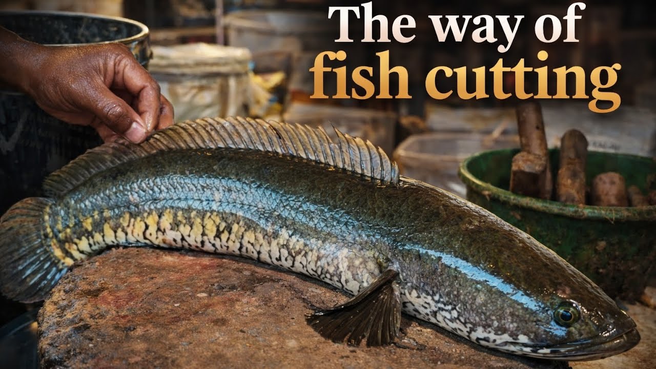 How to Cut Snakehead Fish Properly 🔪 | Professional Fish Filleting Skills