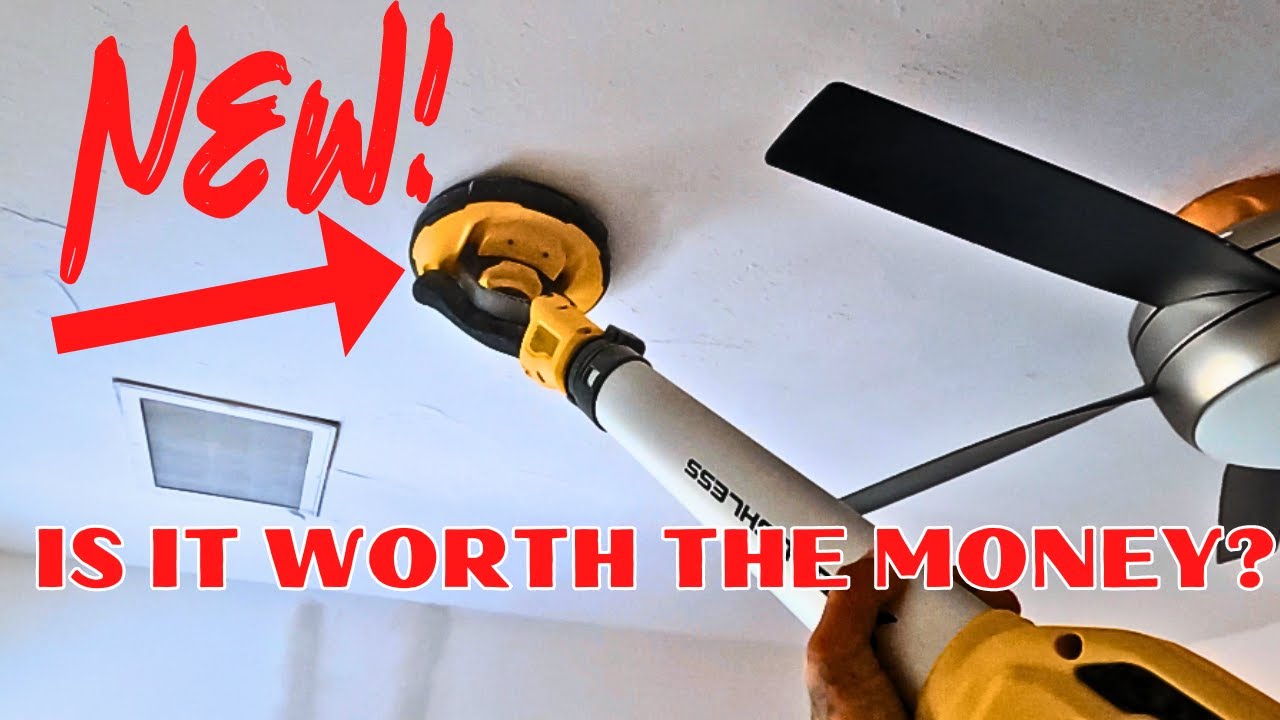 DeWalt Drywall Sander Review// Mudwork Follow Me Around