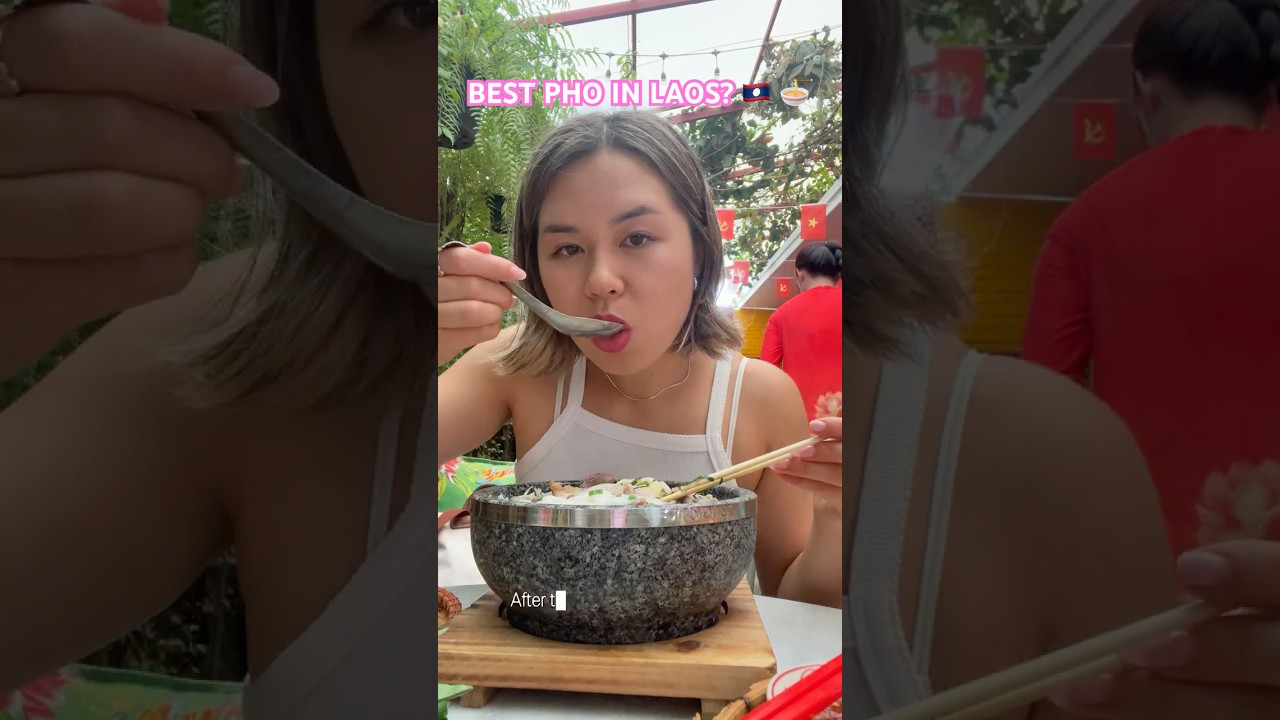 Trying Authentic Pho in Laos 🇱🇦 🇻🇳🍜