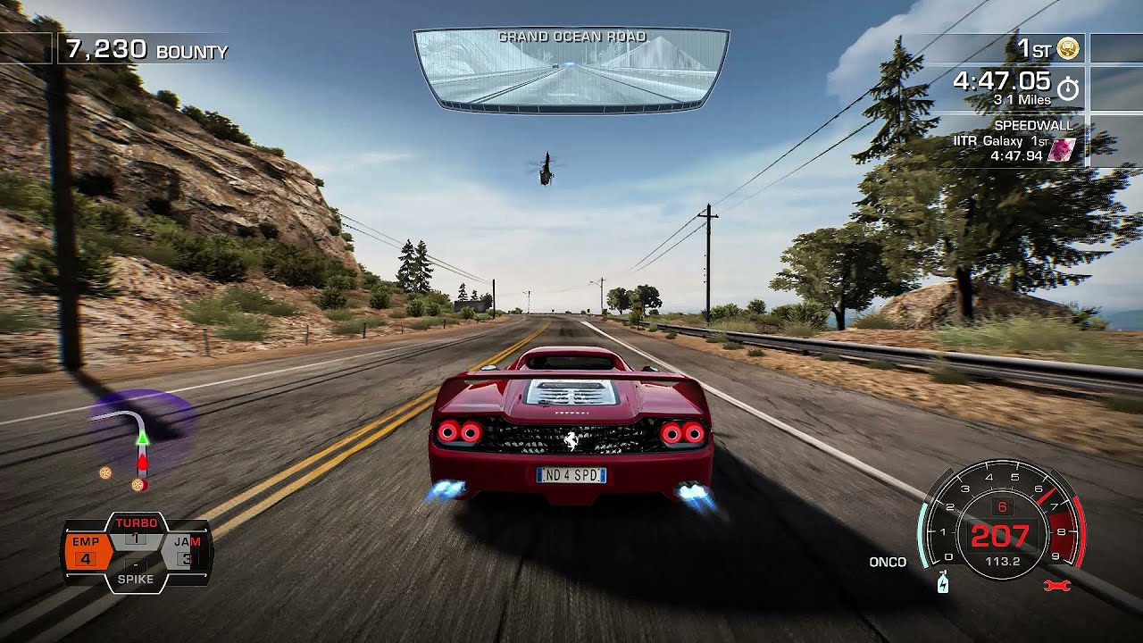 NFS Hot Pursuit Remastered — издание гоночного автомобиля Ferrari F50