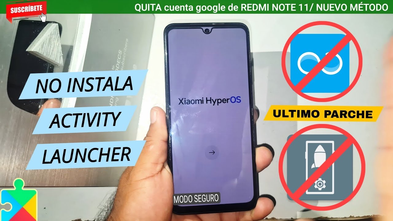 Quita cuenta google de Redmi note 11/ NUEVO MÉTODO. (NO instala activity laucher)