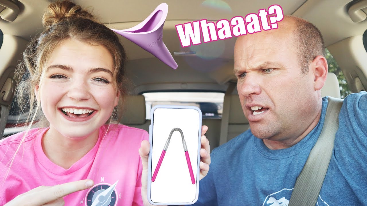 quizzing my DAD on GIRLY products