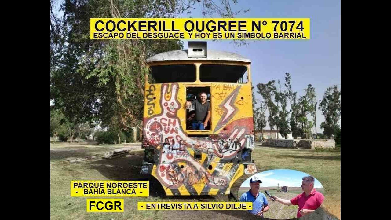 Cockerill 7074 Increible historia de la locomotora que hoy es un simbolo barrial Bahía Blanca