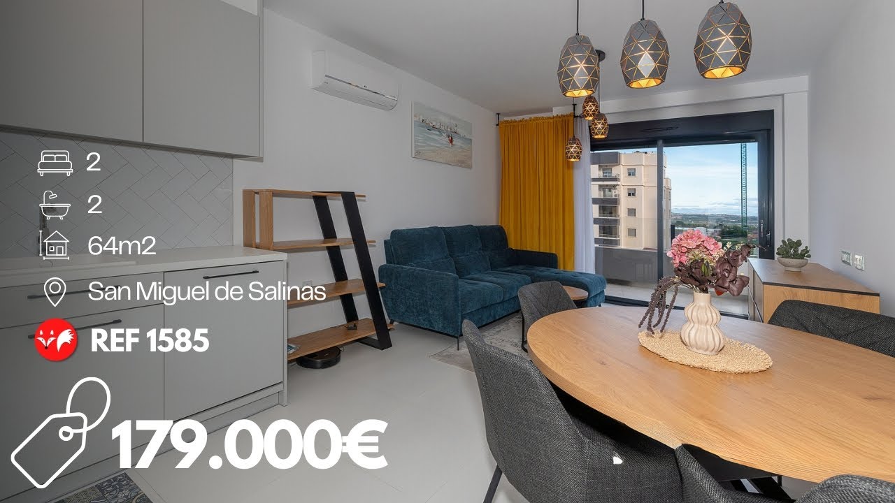 Villas Fox Ref  1585 - modern 2-bedroom, 2-bathroom Res. Angelina apartment, San Miguel de Salinas