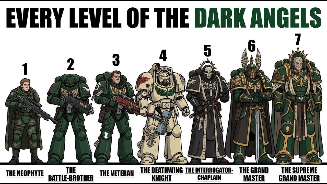 Your Life as Every Rank in the Dark Angels (Warhammer 40k)