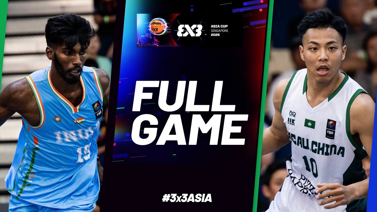 India 🇮🇳 vs Macau 🇲🇴 | Men Full Game | FIBA 3x3 Asia Cup 2025 | #3x3Basketball