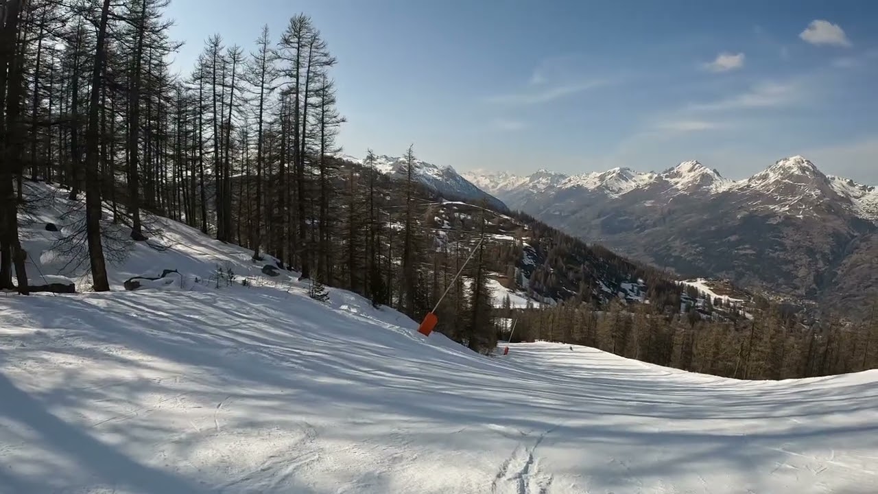 Saludes - Piste rouge - Serre Chevalier - Mars 2022 - GoPro10 HD 60P