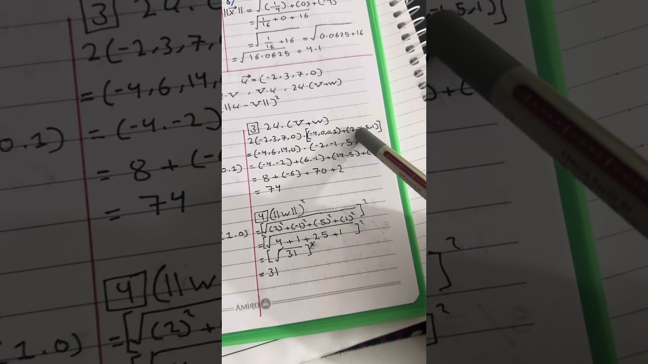 شرح المتجهات Vector لطلاب جامعة الشيخ الطوسي | تبسيط + حل مسائل