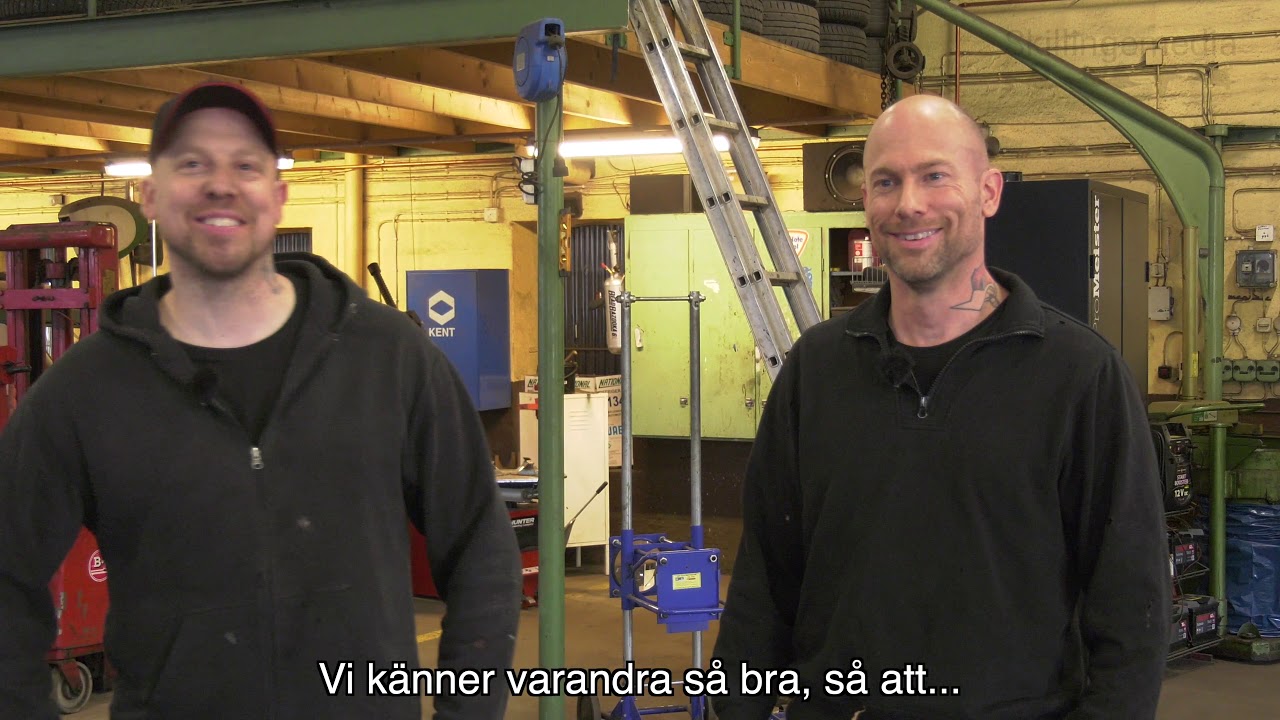 Österlensvepet del 4. Mårtenssons bilverkstad i Gärsnäs.