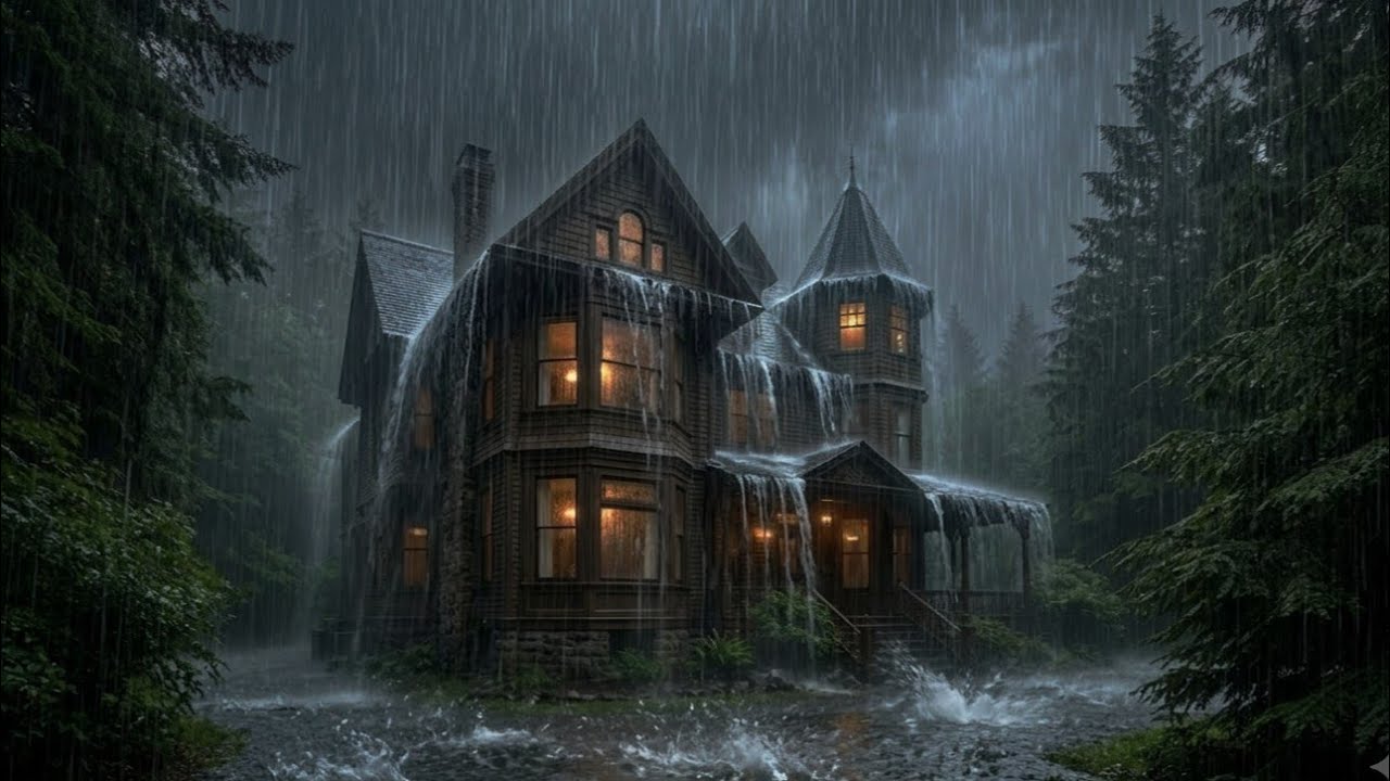 Rain Sounds For Sleeping – 99% Instantly Fall Asleep With Rain | Deep Sleep & Relaxing Night Rain