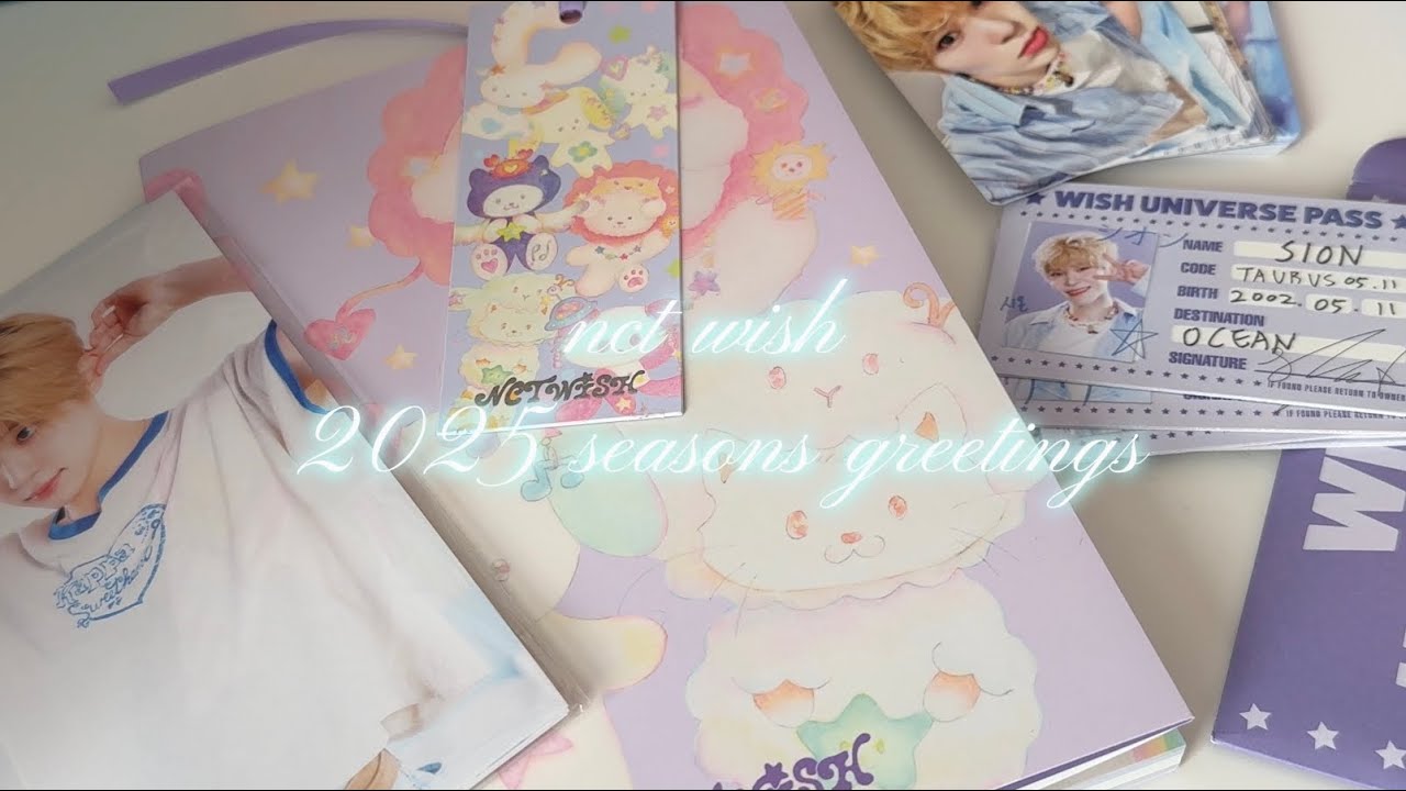 nct wish 2025 seasons greetings unboxing ₊˚⊹☆