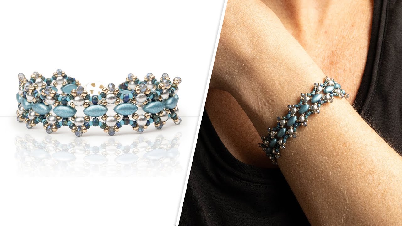 Crowning Duos Bracelet - DIY Jewelry Making Tutorial by PotomacBeads