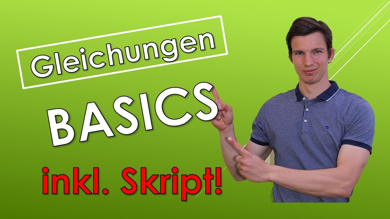 Gleichungen - BASICS: Grundmenge, Definitionsmenge, Lösungsmenge (mit SKRIPT!)