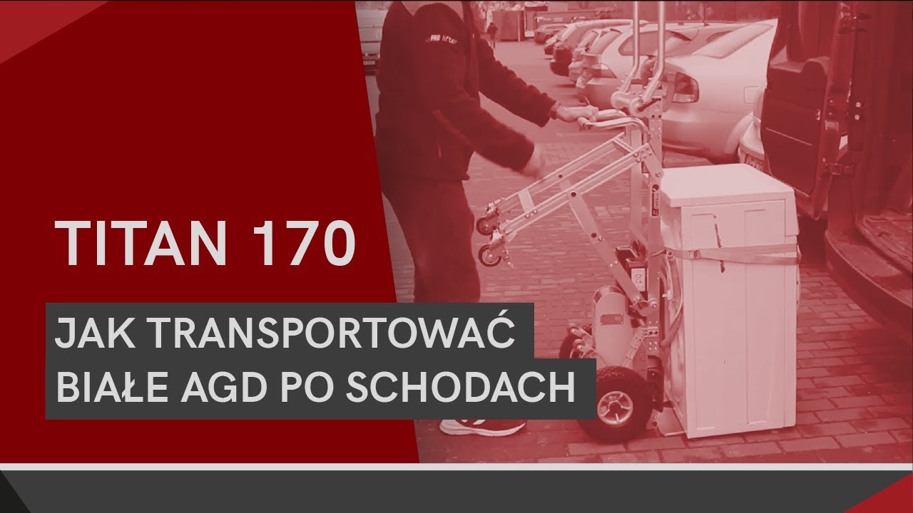 Jak transportować białe Agd po schodach? - schodołazy towarowe Titan