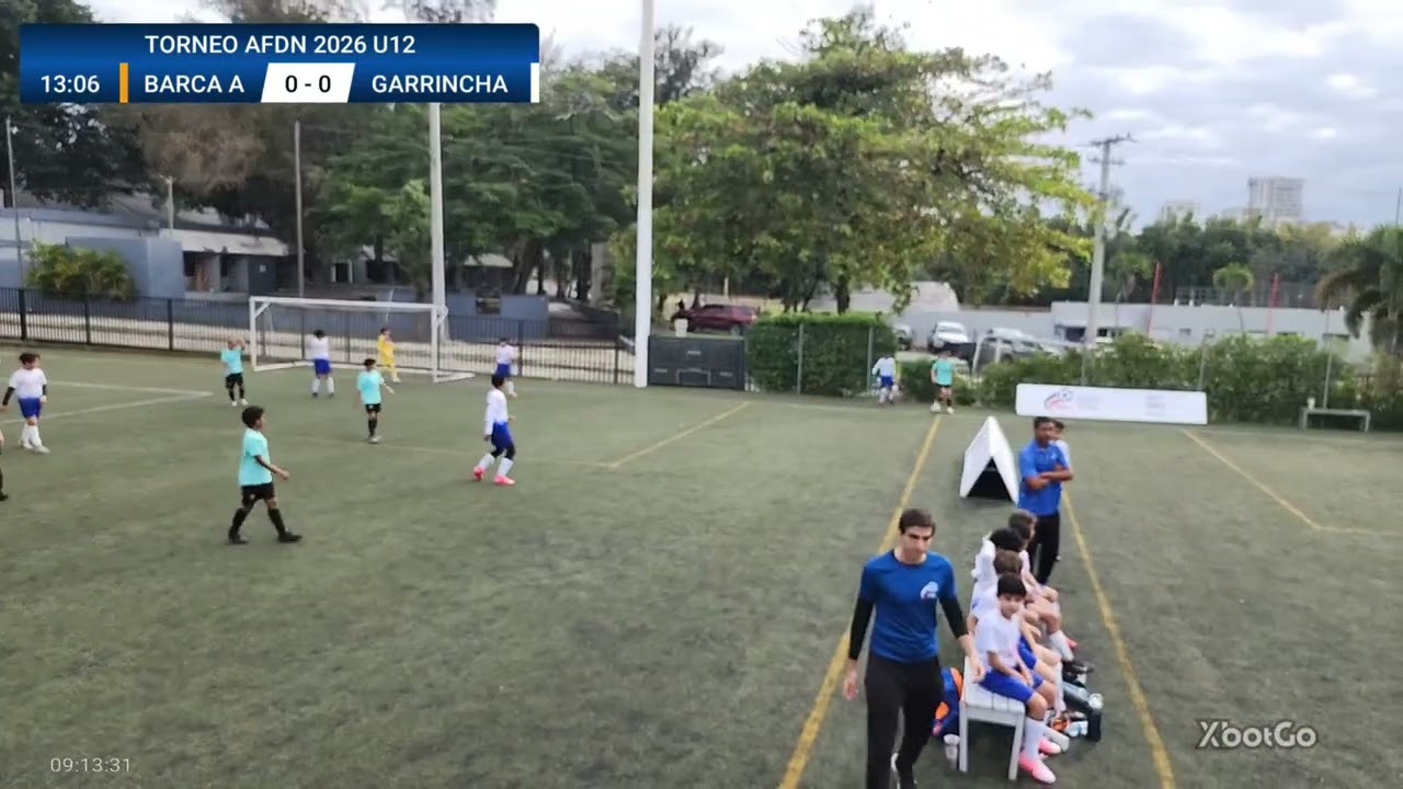 Torneo AFDN 2026 U12  juego Garrincha FC vs Barca Academy A 