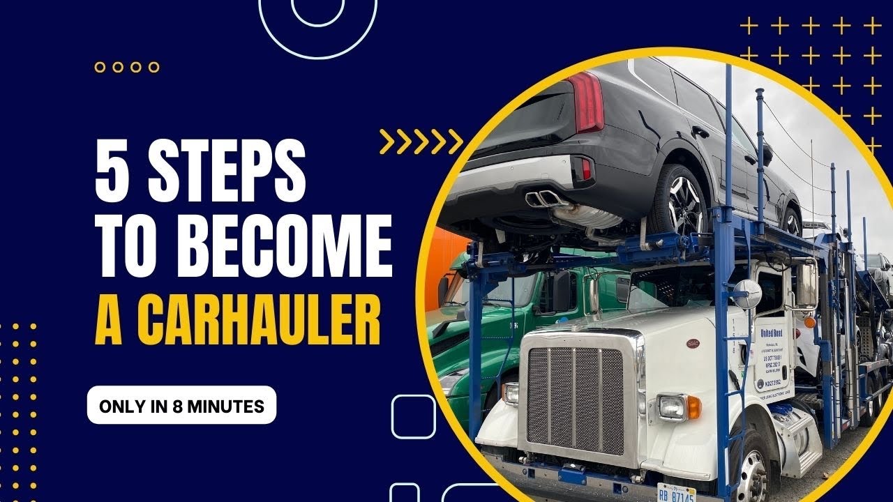 5 Steps to becoming a car hauler #carhauler #truckdriving #carcarrier