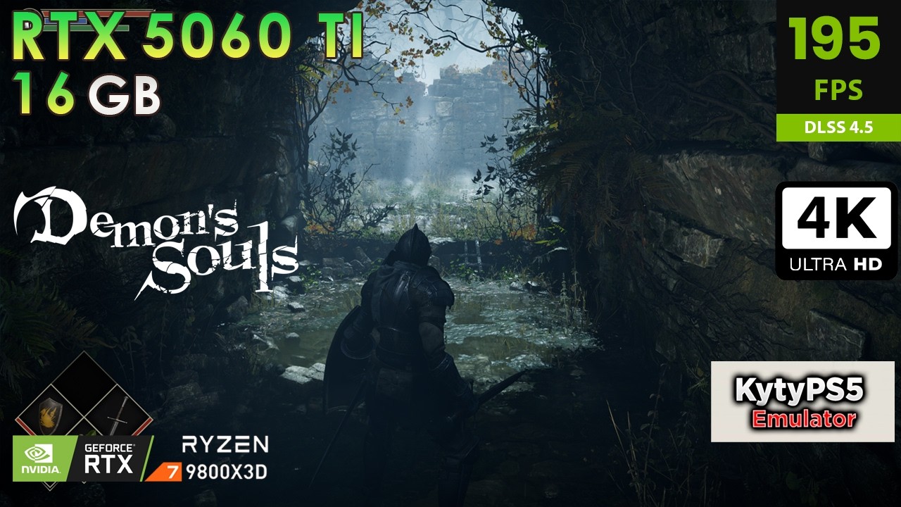 Demon's Souls | KytyPs5 Emulator | Frame Gen | RTX 5060 Ti 16GB | R7 9800X3D | Huge FPS Boost!!!