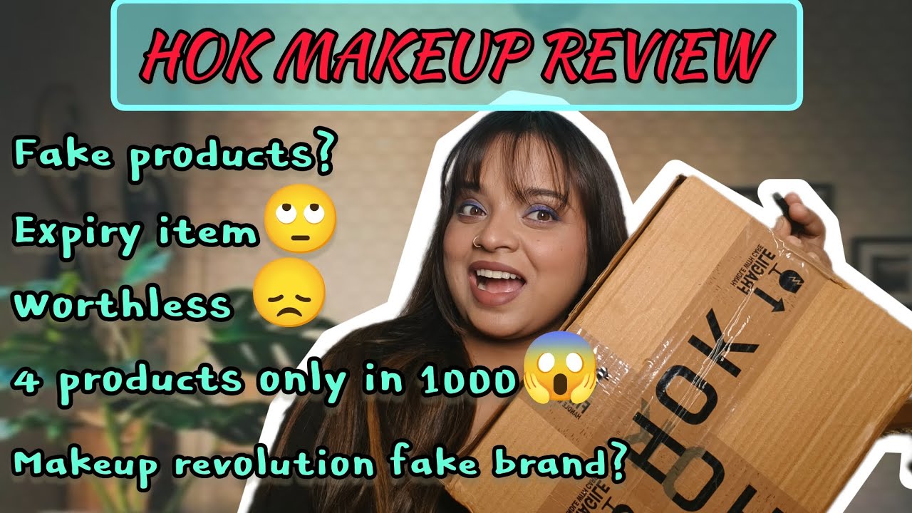😱HOK Makeup Review Fake or Original | 4 Products in ₹1000 Honest Review MakeupRevolution #HOKmakeup