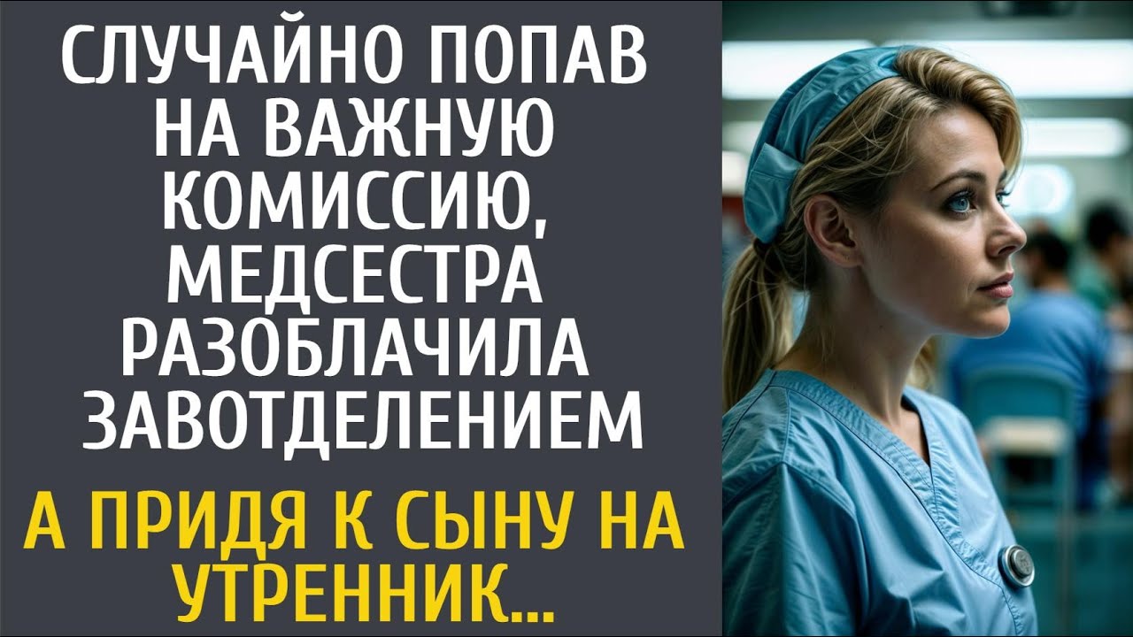 Случайно попав на важную комиссию, медсестра разоблачила завотделением… А придя к сыну на утренник…