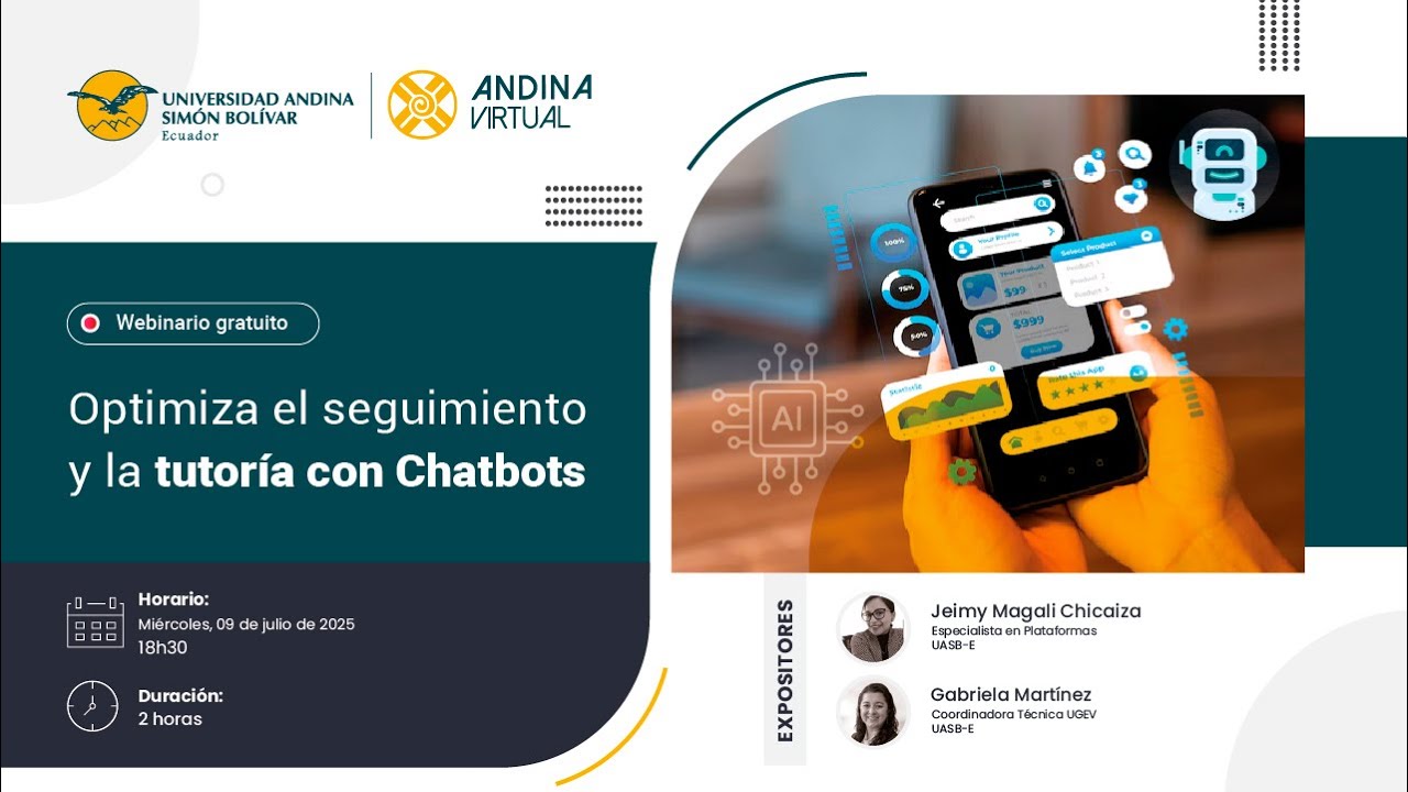 Webinario: Optimiza el seguimiento y la tutoría con Chatbots