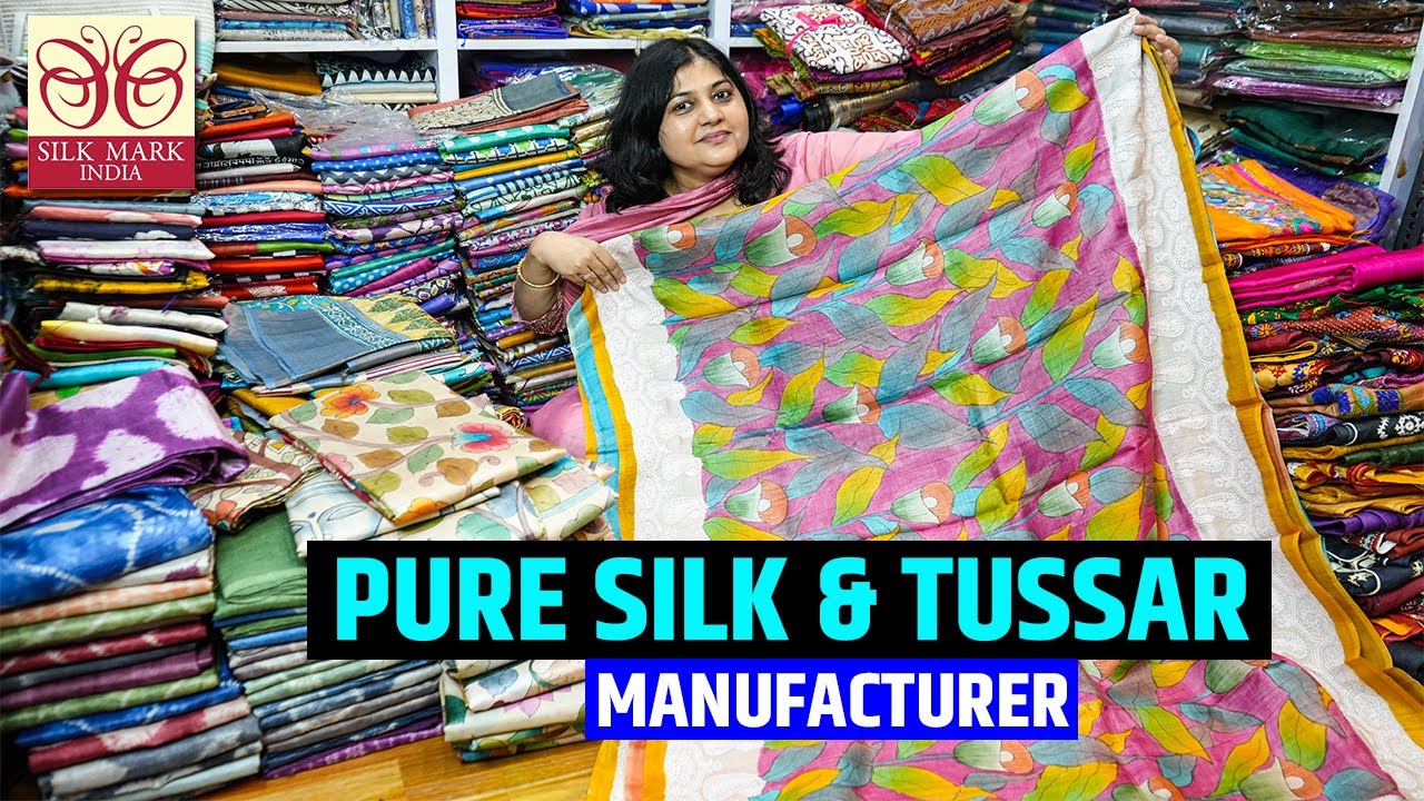 Pure Silk Saree  & Pure Tussar Sarees (Raw, Customize) Manufacturer and Wholesaler in Kolkata