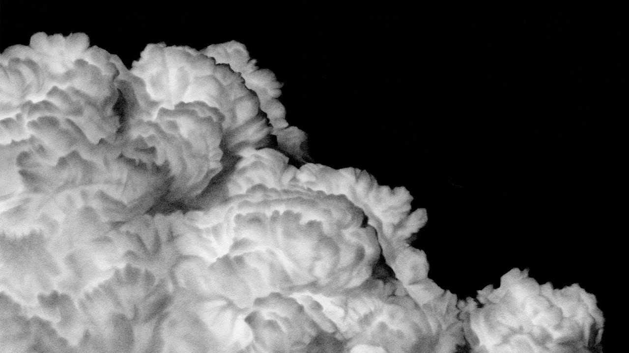 Clouds Black and White Charcoal Drawing video