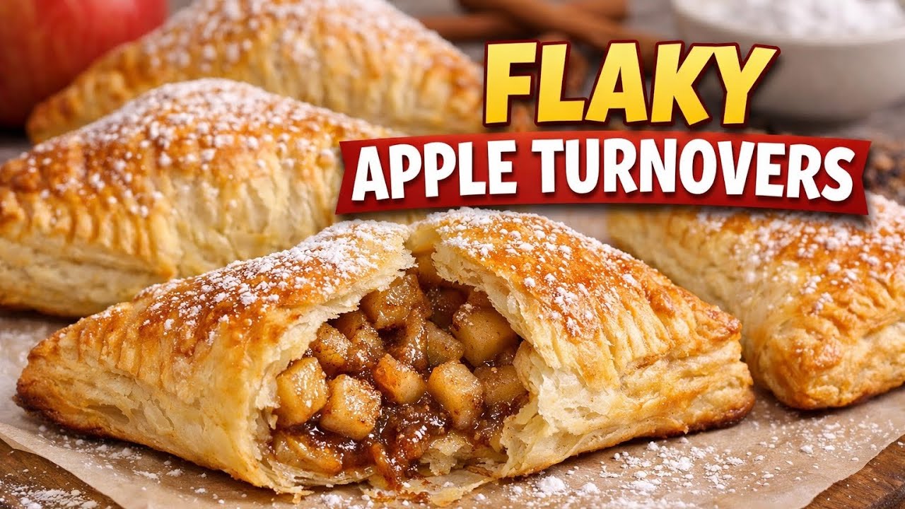 Easy Apple Turnovers with Puff Pastry | Flaky, Buttery Bakery-Style Dessert #AppleTurnovers