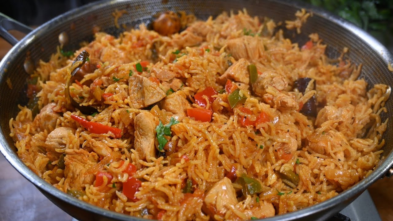 Простая и ароматная куриная грудка с рисом Кабса! Вкусный рецепт!  😋