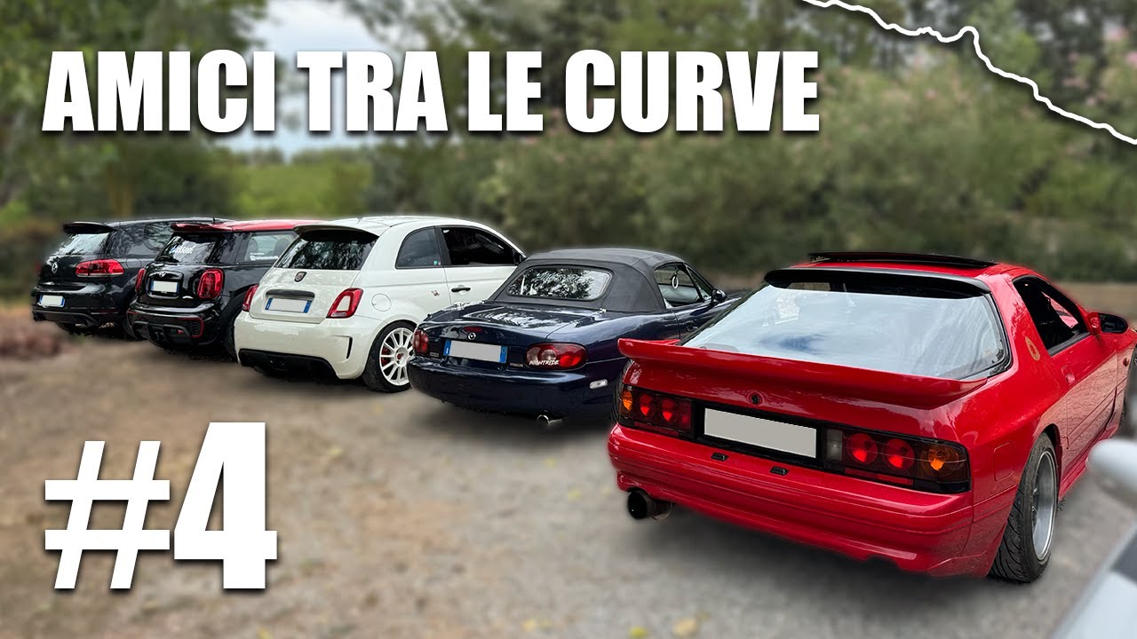 AMICI TRA LE CURVE #4: MINI JCW, RX7, 500 ABARTH, FIESTA ST, MX5, PRELUDE, GOLF GTI | Montiano Touge