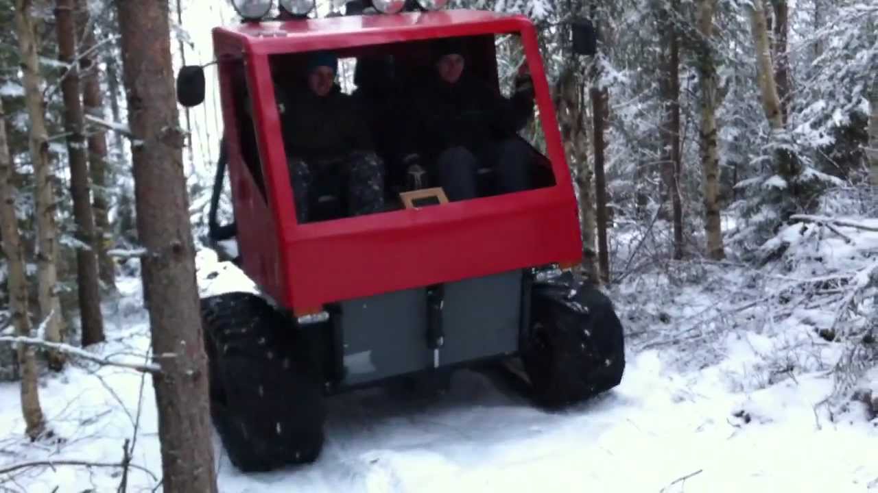 Hemmasmidd bandtraktor....Homemade tracked vehicle