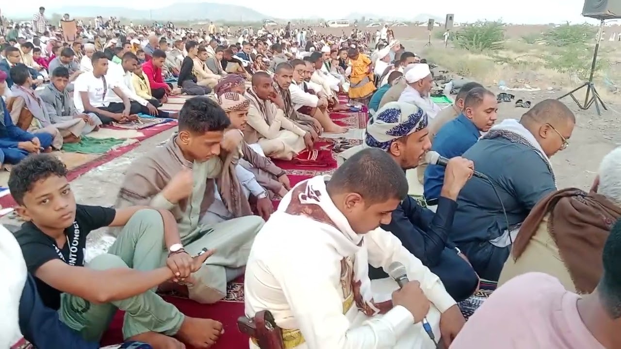 صلاة عيد الأضحى في مصلى العيد في باجل 1444