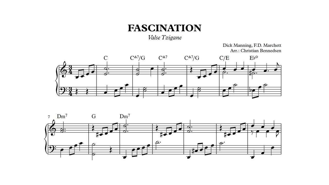 Fascination (Valse Tzigane) - Piano