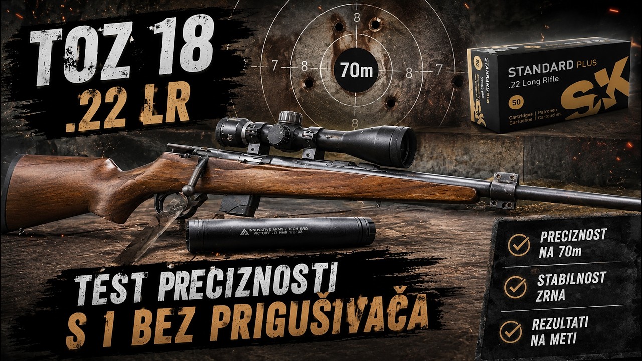 Prigušivač uništava preciznost!? Testirao sam na TOZ-18