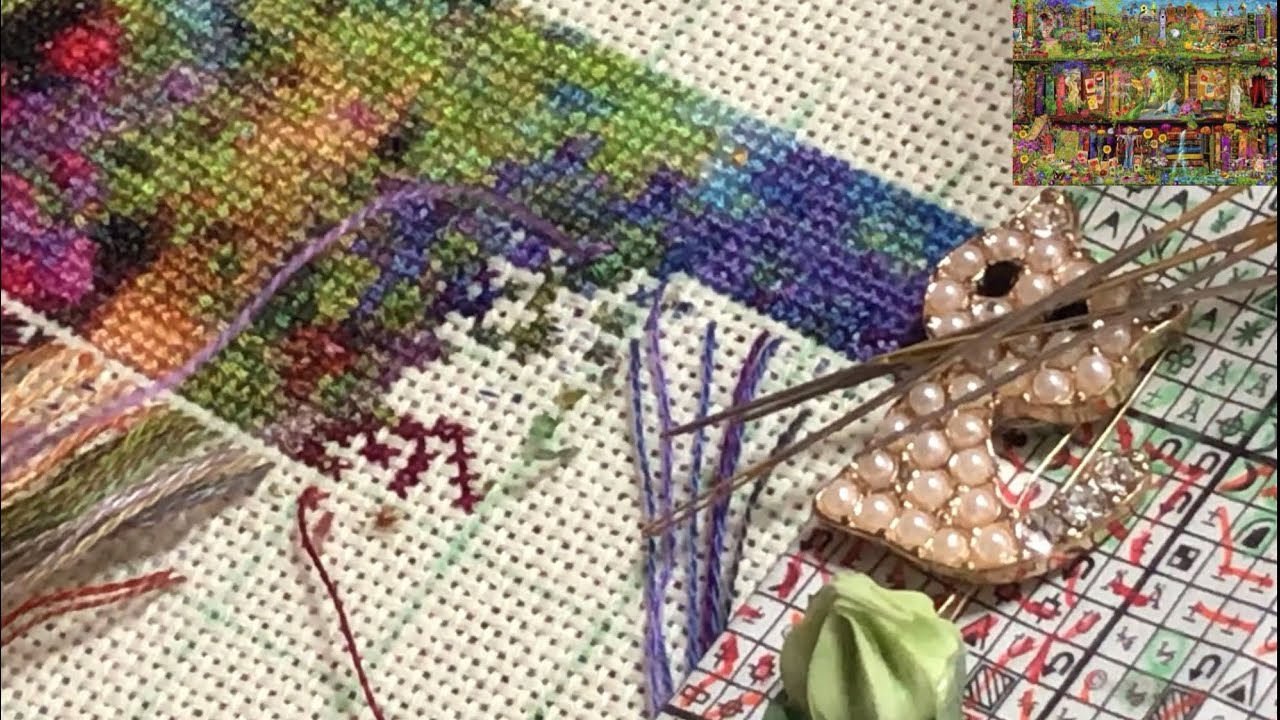 Flosstube Stitch With Me #74 HAED  Mini The Secret Garden Color Expansion 【刺繍音】クロスステッチ
